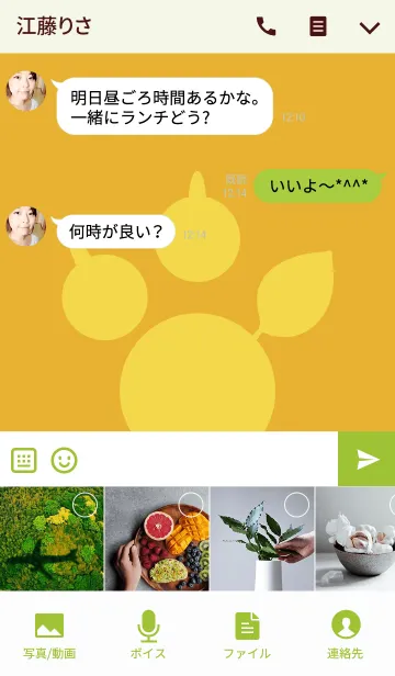 [LINE着せ替え] 柴犬「ゆづ」のフォト着せかえの画像4