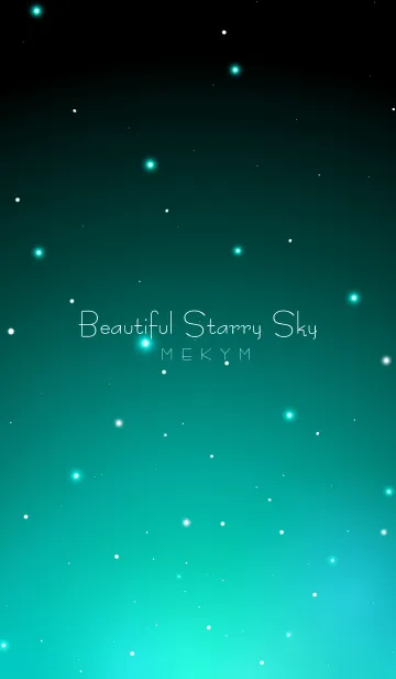 [LINE着せ替え] Beautiful Starry Sky -EMERALD GREEN-の画像1