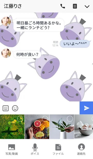 [LINE着せ替え] Hippo Hippo theme v.1の画像4