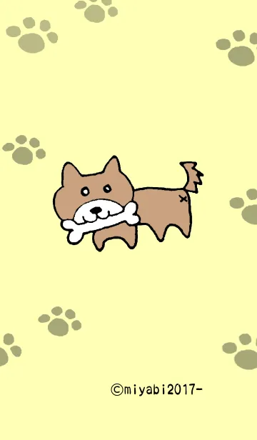 [LINE着せ替え] いぬのきせかえの画像1