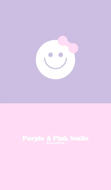 [LINE着せ替え] Purple and Pink Smile.の画像1