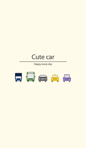 [LINE着せ替え] かわいい車シリーズの画像1