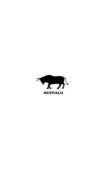 [LINE着せ替え] BUFFALO -WHITE ＆ BLACK-の画像1