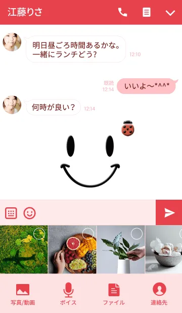 [LINE着せ替え] てんとう虫スマイルの画像4