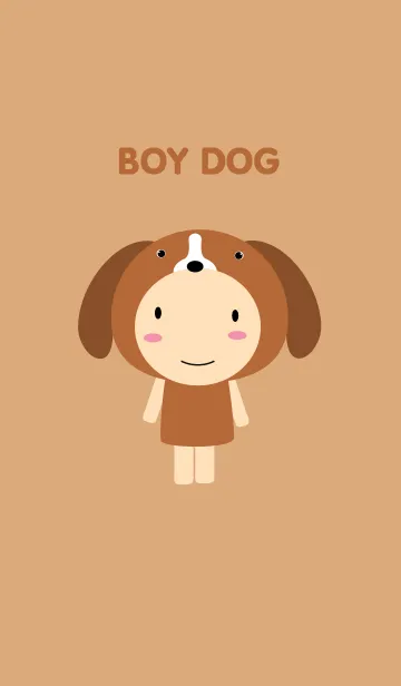 [LINE着せ替え] Simple Boy Dog theme(jp)の画像1