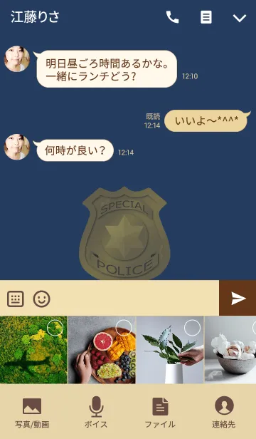 [LINE着せ替え] Police Badgeの画像4