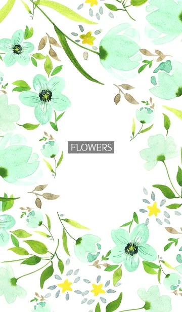 [LINE着せ替え] water color flowers_376の画像1