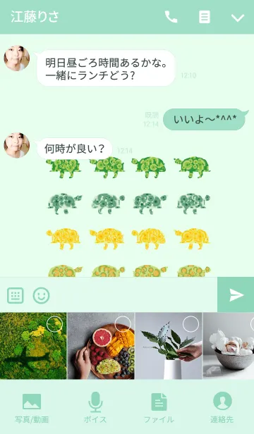 [LINE着せ替え] 亀の小さなシンボルの画像4