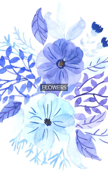 [LINE着せ替え] water color flowers_379の画像1