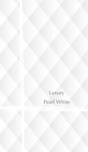 [LINE着せ替え] Luxury Pearl White *の画像1