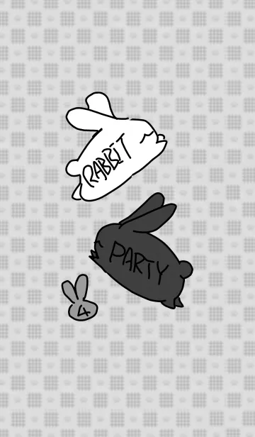 [LINE着せ替え] rabbit party4の画像1