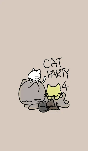 [LINE着せ替え] catparty4の画像1