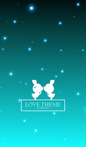 [LINE着せ替え] LOVE THEME STARRY SKY -EMERALD-の画像1