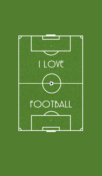 [LINE着せ替え] Football field I love football (JP)の画像1