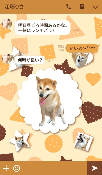 [LINE着せ替え] 柴犬の日常14【ビスケット】の画像3