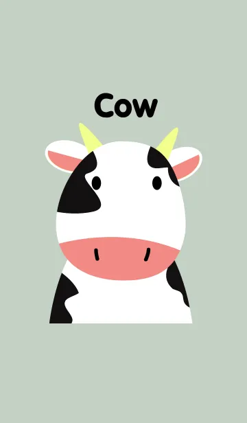 [LINE着せ替え] Simple Cow theme Vr.2(jp)の画像1