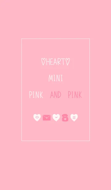 [LINE着せ替え] HEART MINI PINK AND PINKの画像1