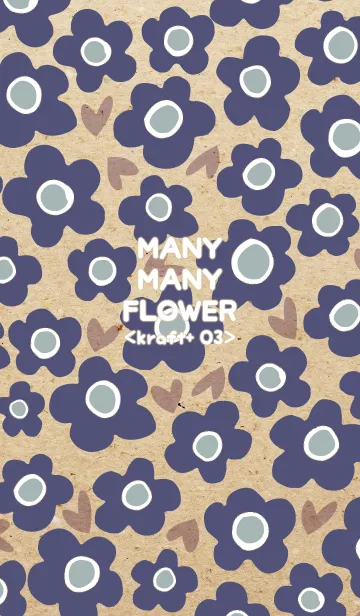 [LINE着せ替え] MANY MANY FLOWER <kraft+ 03>の画像1