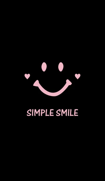 [LINE着せ替え] SIMPLE SMILE. -Black＆Pink-の画像1