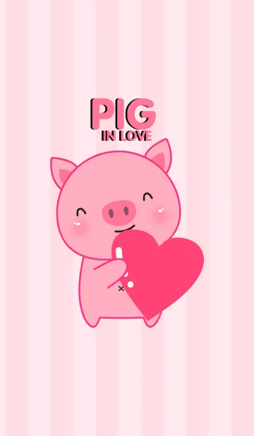 [LINE着せ替え] Pig In Love(jp)の画像1