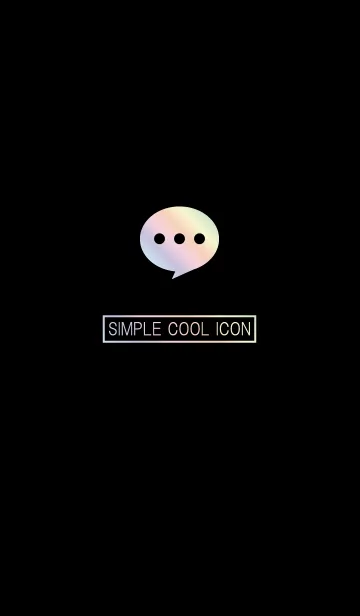 [LINE着せ替え] Simple Cool icon Rainbow Themeの画像1