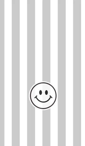 [LINE着せ替え] スマイル モノトーンの画像1