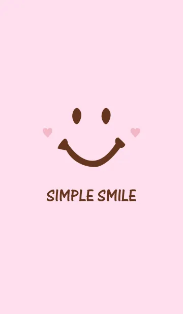 [LINE着せ替え] SIMPLE SMILE. -Pink＆Brown-の画像1