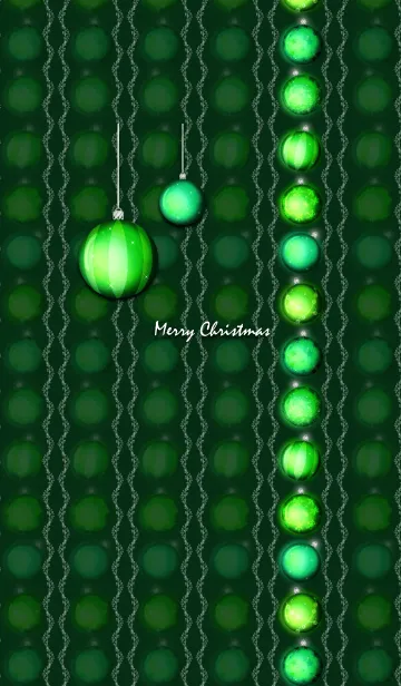 [LINE着せ替え] クリスマスオーナメント -Green-の画像1