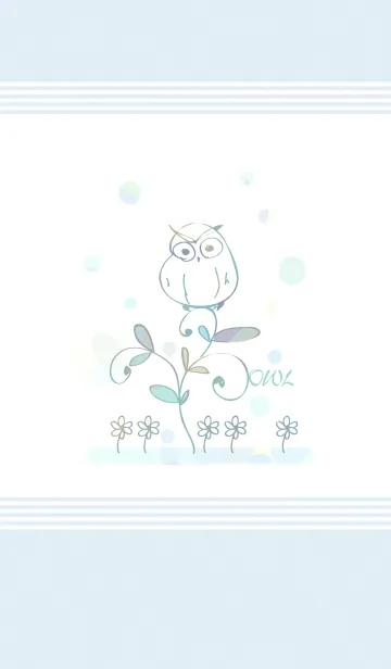 [LINE着せ替え] artwork_owl2の画像1