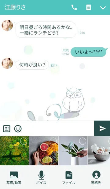 [LINE着せ替え] artwork_owl2の画像4