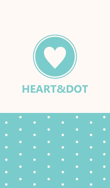 [LINE着せ替え] HEART＆DOT -MINT-の画像1