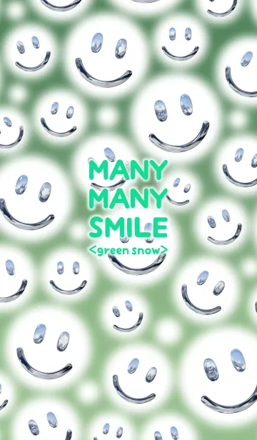 [LINE着せ替え] MANY MANY SMILE <green snow>の画像1