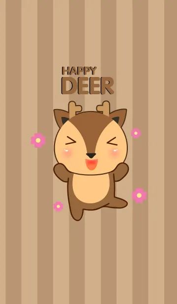 [LINE着せ替え] Happy Deer Theme(jp)の画像1