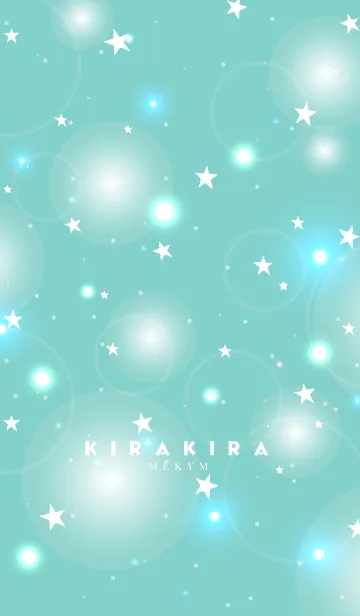 [LINE着せ替え] K I R A K I R A -FLUFFY EMERALD STAR-の画像1