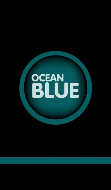 [LINE着せ替え] Ocean Blue in Black Theme(jp)の画像1