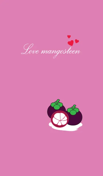 [LINE着せ替え] Love mangosteen theme v.1の画像1