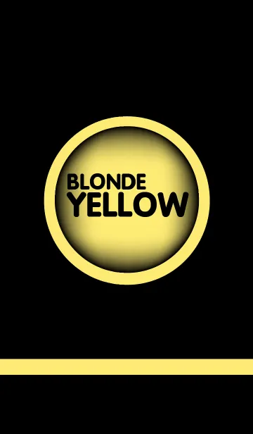 [LINE着せ替え] Blonde Yellow in Black(jp)の画像1