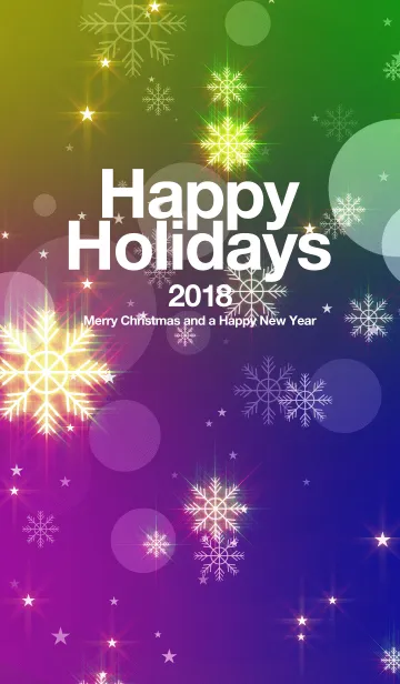 [LINE着せ替え] Happy Holidays 2018 stars#01の画像1