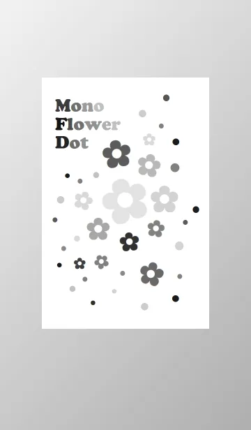 [LINE着せ替え] MONO FLOWER DOTの画像1