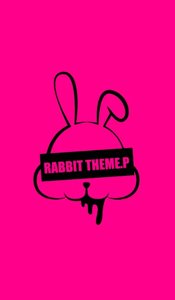 [LINE着せ替え] DARK RABBIT.PINK 2の画像1