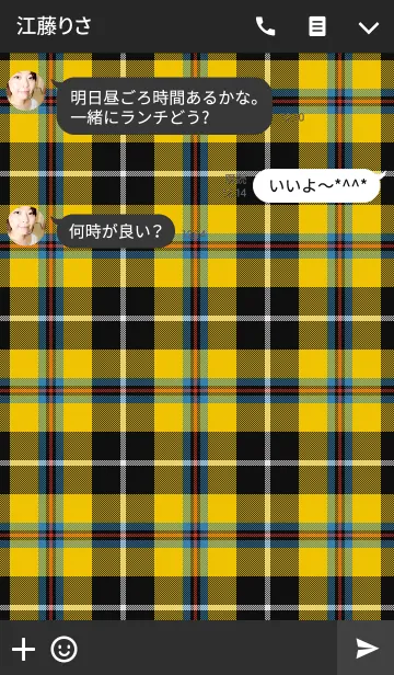 [LINE着せ替え] TARTAN CHECK COLLECTION #27の画像3