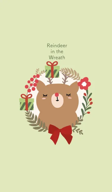 [LINE着せ替え] Reindeer In the wreathの画像1