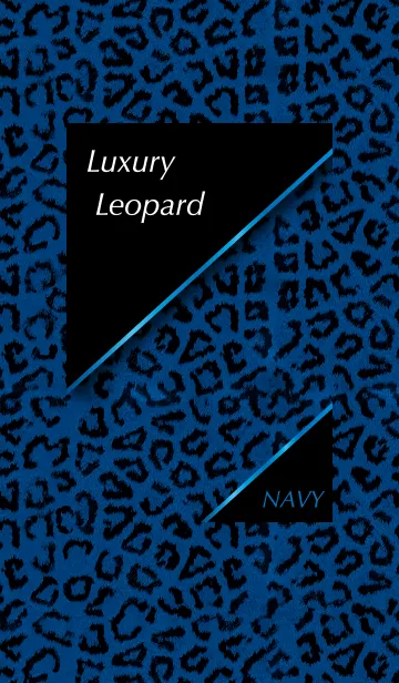 [LINE着せ替え] Luxury Leopard -Navy-*の画像1