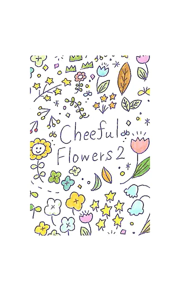 [LINE着せ替え] Cheerful Flowers 2の画像1