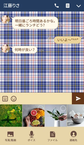 [LINE着せ替え] TARTAN CHECK COLLECTION #28の画像4