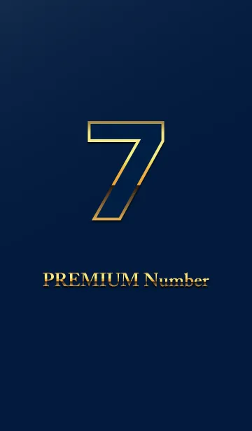 [LINE着せ替え] PREMIUM Number 7の画像1