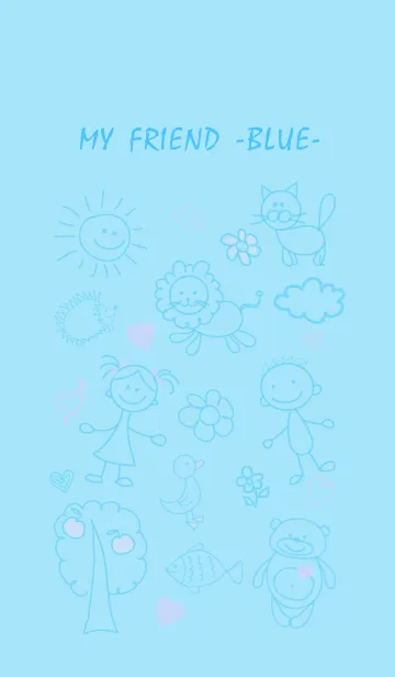 [LINE着せ替え] MY FRIEND -BLUE-の画像1