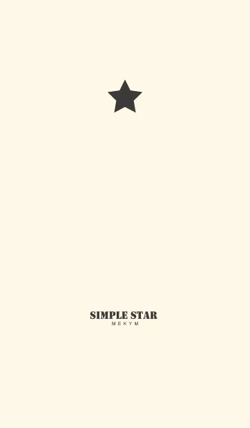 [LINE着せ替え] SIMPLE STAR -BEIGE-の画像1