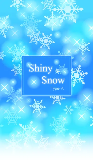 [LINE着せ替え] Shiny Snow Type-A 雪+青2の画像1