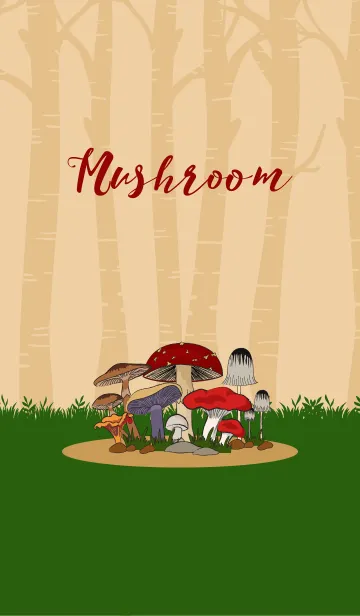 [LINE着せ替え] Mushroom Colorfulの画像1